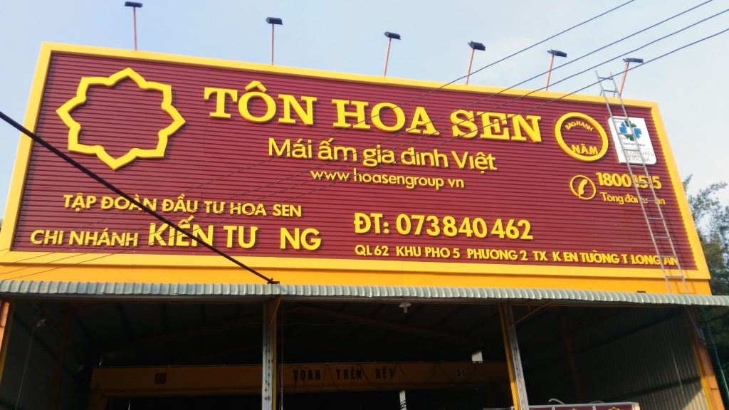 Biển hiệu Tole - In UV Quảng Cáo Verschluss - Công Ty Quảng Cáo Verschluss